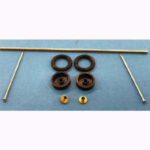 Mid-America 736B Wheelie Bar Kit, BLACK Wheels