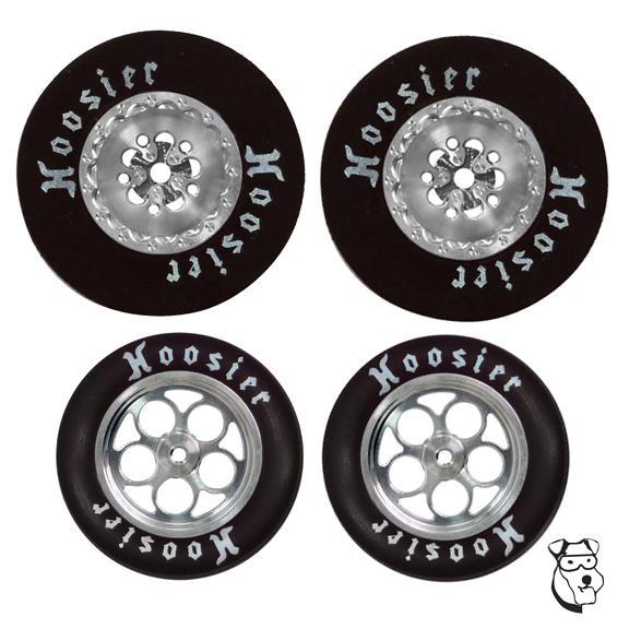 Mid-America MID 8767 Delta .890" Fronts and 1-3/16" dia. x .400" Wide Rears, SILVER Set