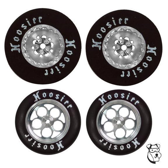 Mid-America MID 8767 Delta .890" Fronts and 1-3/16" dia. x .400" Wide Rears, SILVER Set