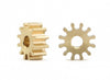 MR4312R MRSLOTCAR 12T Brass Pinion Gear, 6.5mm