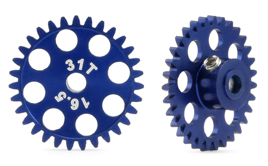 MR Slotcar MR6131R 16.5mm Sidewinder Gear For 3/32" Axle, 31-Teeth