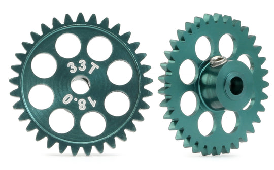 MR Slotcar MR6233R 18.0mm Sidewinder Gear For 3/32" Axle, 33-Teeth