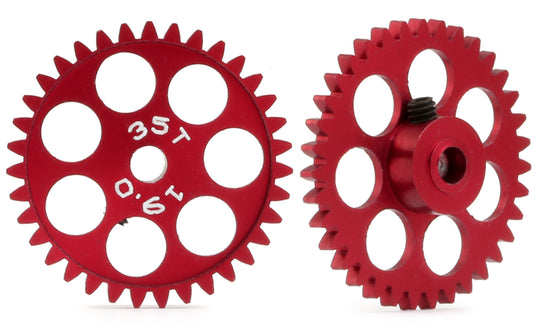 MRSLOTCAR MR6335 19mm Ergal Sidewinder Gear, 35T