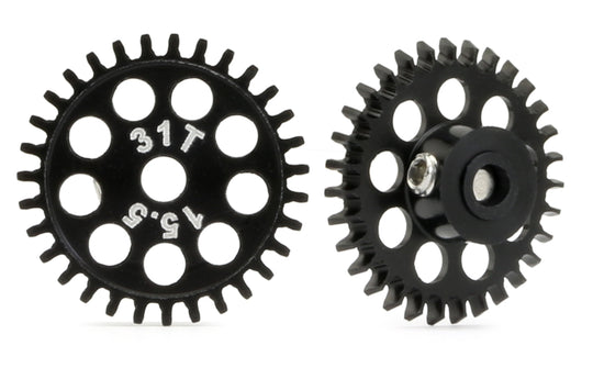 MR Slotcar MR6631R 15.5mm Ergal Anglewinder Gear, 31T