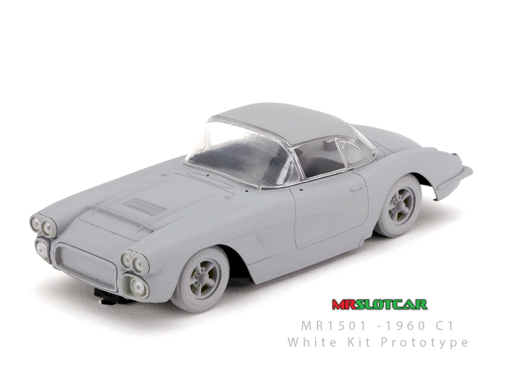 MR Slotcar MR1501 1960 C1 White Kit (PRE-ORDER)