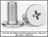 SCC Ultra Thin Flat Head M2 x 4mm Motor/Guide Screws, Stainless