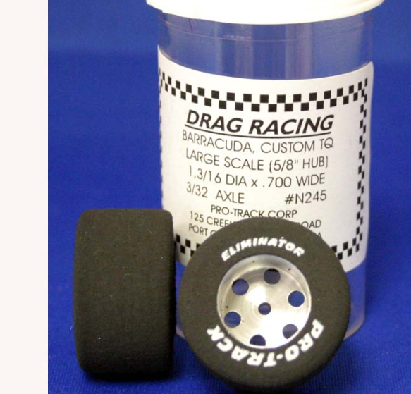 Pro-Track N245 Aluminum 3/32" x 1-3/16" x .700" 5/8" TQ Drilled Hub Drag Tires