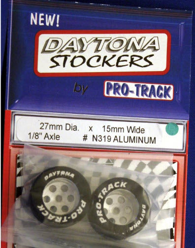 Pro-Track N319 Aluminum Pro-Track 1/8'' x 27mm x 15mm Rears Natural Rubber