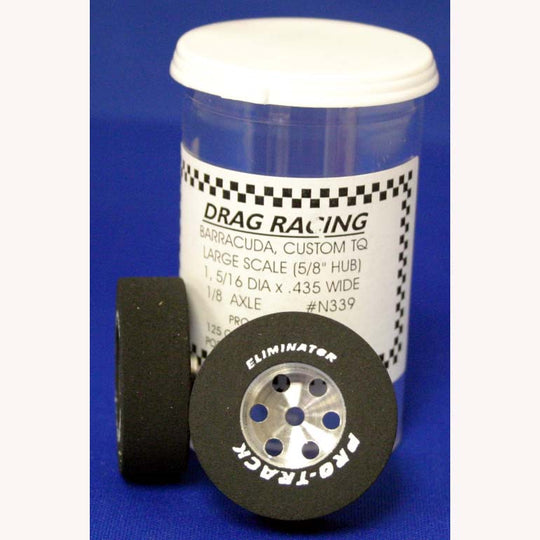 Pro-Track N339 Aluminum 1/8" x 1-5/16" x .435" 5/8" Hub Drag Tires
