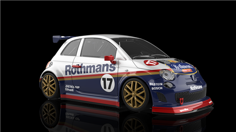 NSR 0609SW Abarth 500 Rothmans No. 17 (Pre-order)