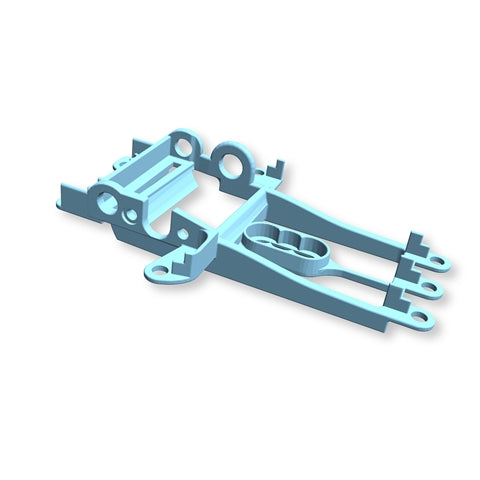 NSR 1332 Hypercar 1.0mm Offset Sidewinder Motor Mount, Soft (Blue)