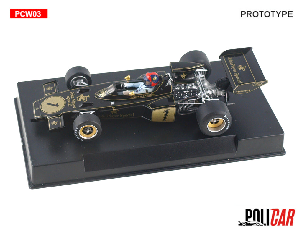 Policar PCW03 Lotus 72 JPS No. 1 - Emerson Fittipaldi - LIMITED EDITION (PRE-ORDER)