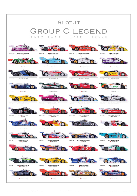 Slot.It PGRC-2 Group C UNSIGNED Poster (2011 - 2017) - LIMITED EDITION