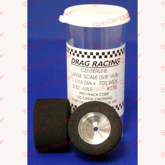 Pro-Track 238 ALUMINUM 3/32" x 1-1/16" x .700" 5/8" Hub Drag Tires