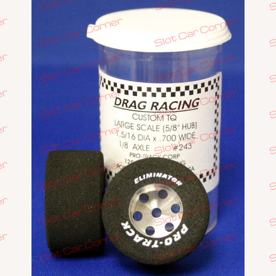 Pro-Track 243 Aluminum 1/8" x 1-5/16" x .700" 5/8" Hub Drag Tires