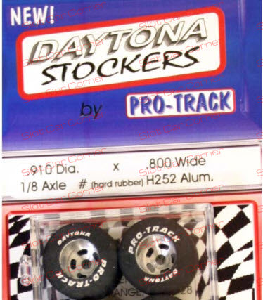 Pro-Track H252 Aluminum  1/8 x .910 x .800 Hard Rubber