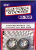 Pro-Track 329 Aluminum Daytona Stockers 1/8'' x 27mm x 10mm Wheels, Silver