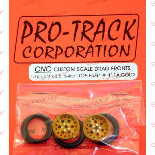 Pro-Track 411A GOLD 1/16" x 3/4" Top Fuel Front Tires