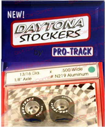 Pro-Track N219 ALUMINUM 1/8 x .810 x .500 Natural Front Tires