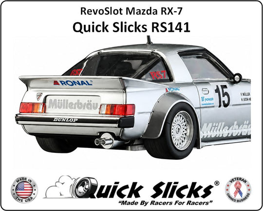 Quick Slicks RS141XF X-Firm Silicone Slot Car Tires | 18.95mm OD x 10.30mm Wide