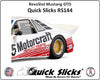 Quick Slicks RS144XF X-Firm silicone slot car tires for 1:32 RevoSlot Mustang GTO cars
