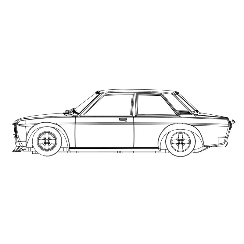 RevoSlot RS0204 Datsun 510 White Kit