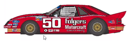 RevoSlot RS0318 Mustang GTO Motorcraft Folgers No. 50 (Preorder)