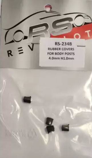 RevoSlot RS-234B Body Post Covers, 4mm H1.0mm, Black