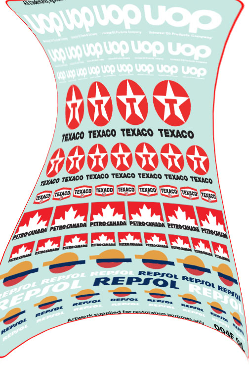 Waterslide Decals, Restoration F