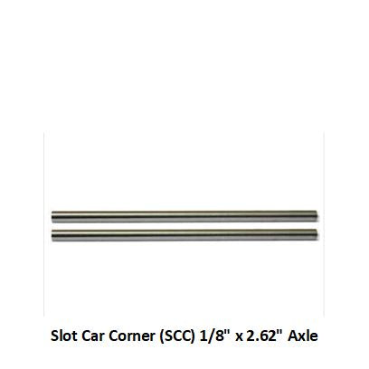 SCC Solid Steel 1/8" Axle, 67mm (2.625") Long (Copy), Pkg. of 2