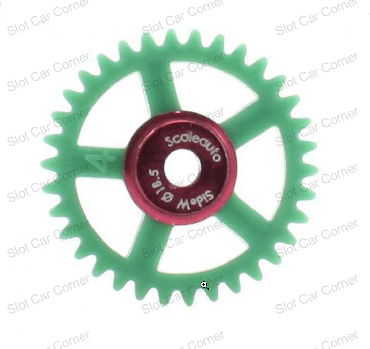 Scaleauto SC-1144r 18.5mm Nylon Spur Gear, 34-Teeth