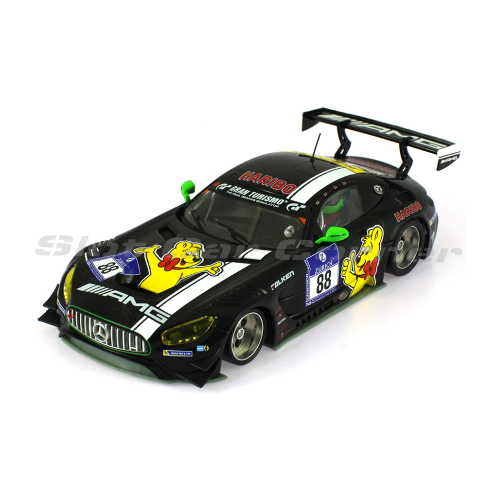 Scaleauto SC-6221RS RS slot car, Mercedes AMG GT3 No. 88, front three-quarter view