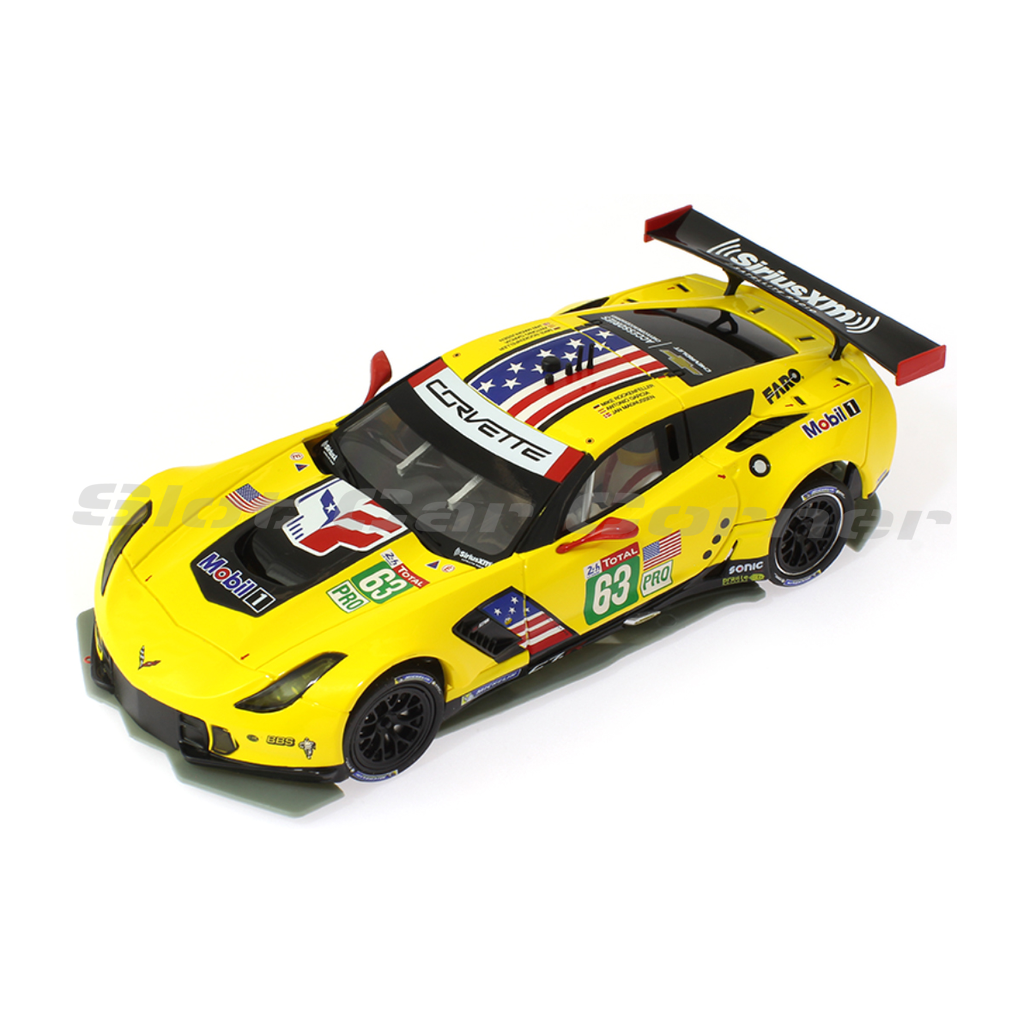 Scaleauto SC-6238R Chevrolet Corvette C7R GT3 No. 63, front three-quarter view