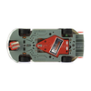 Scaleauto SC-6247R R slot car, Porsche 911 (991.2) GT3 RSR No. 912, chassis underside
