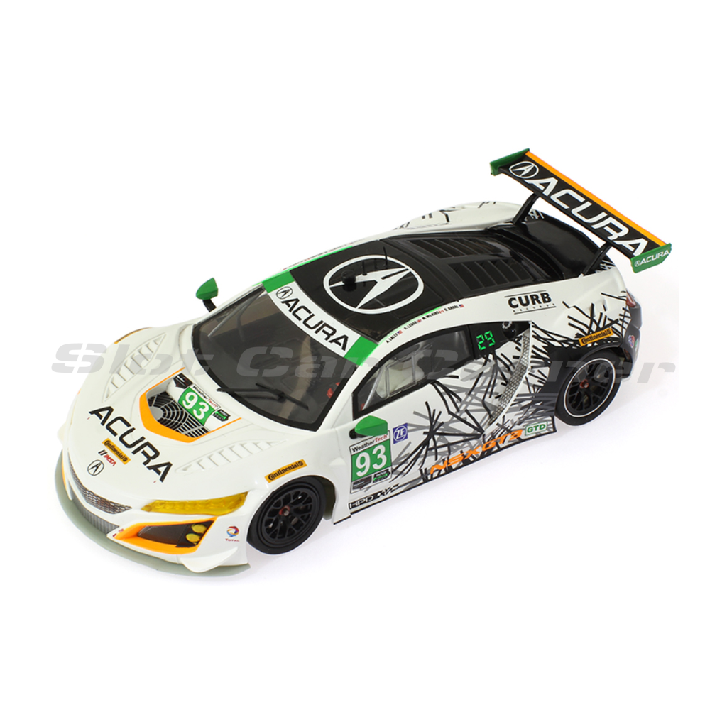 Scaleauto SC-6256R R slot car, NSX GT3 No. 93, front three-quarter view