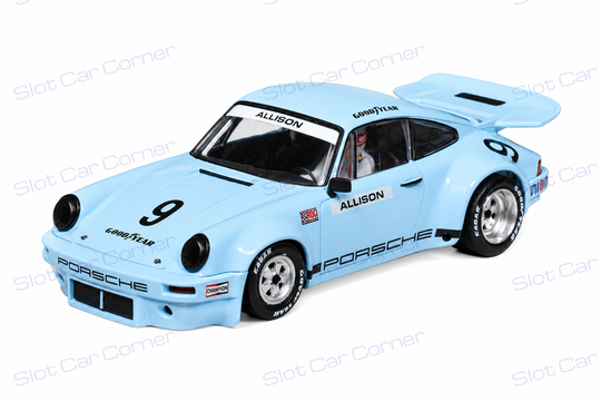 Scaleauto SC-6400R Porsche 911 RS Allison No. 9, '73 IROC Riverside