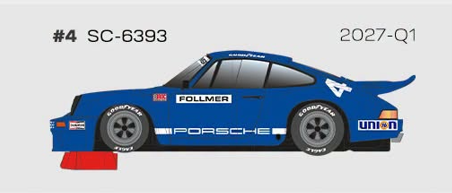 Scaleauto SC-6393R Porsche 911 RS Follmer No. 4, '73 IROC Riverside (Pre-order)