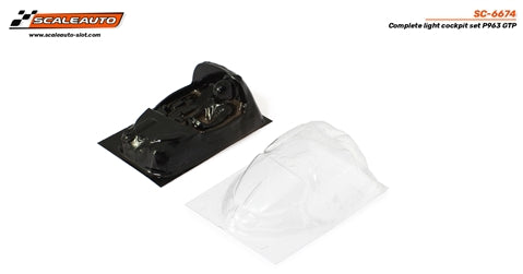 Scaleauto SC-6674 P963 Lightweight Lexan Cockpit, Unpainted