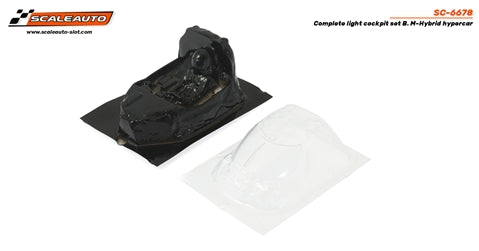 Scaleauto SC-6678 M-Hybrid Lightweight Lexan Cockpit, Unpainted