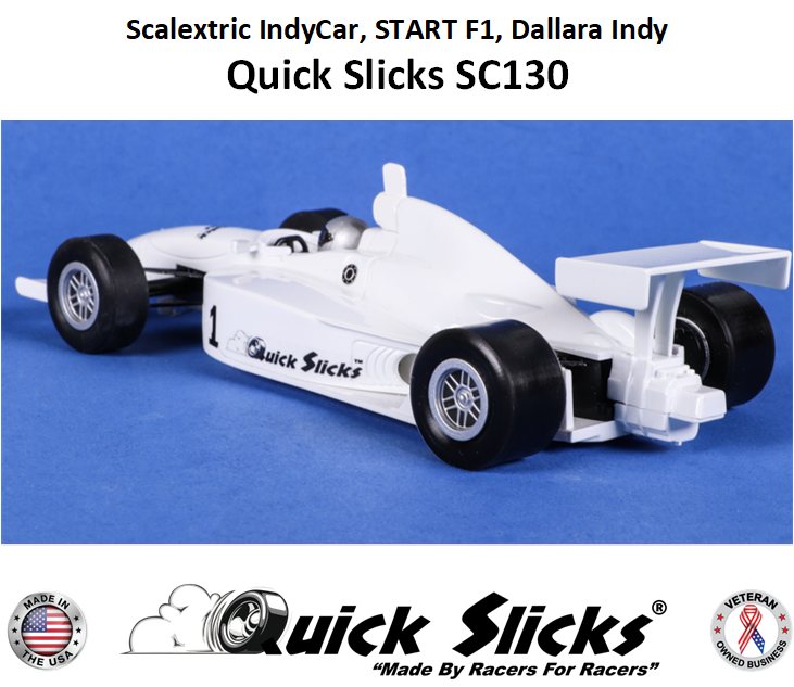 Quick Slicks SC130XF X-Firm Silicone Slot Car Tires | 20.70mm OD x 10.50mm Wide