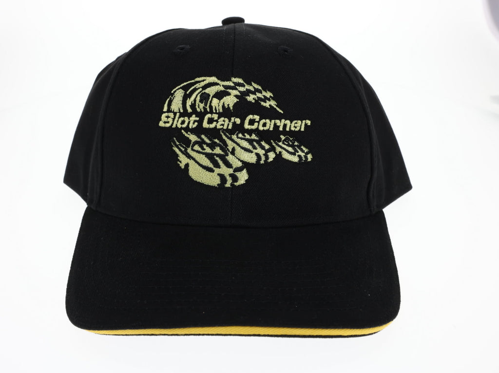 Slot Car Corner Hat, Yellow Logo