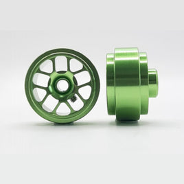 Staffs Green Hyper 3/32" Aluminum Wheels, Front & Rear Set