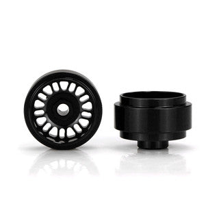 Staffs 103 15.8 x 8.5mm BBS Deep Dish Aluminum Wheels, Black