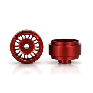 Staffs 105 15.8 x 8.5mm BBS Deep Dish Aluminum Wheels, Red