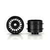 Staffs 110 15.8 x 10mm BBS Deep Dish Aluminum Wheels, Black