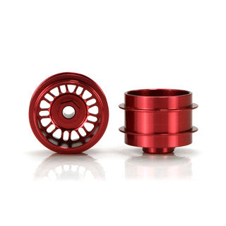 Staffs 112 15.8 x 10mm BBS Deep Dish Aluminum Wheels, Red