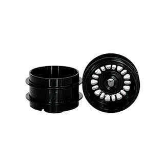 Staffs 147 16.9 x 10mm BBS Deep Dish Aluminum Wheels, Black