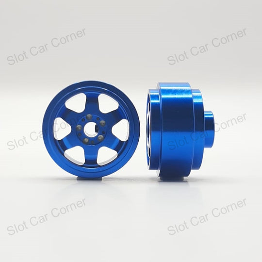 Staffs 194 Aluminum 6-Spoke 15.8 x 8.5mm Wheels, Blue