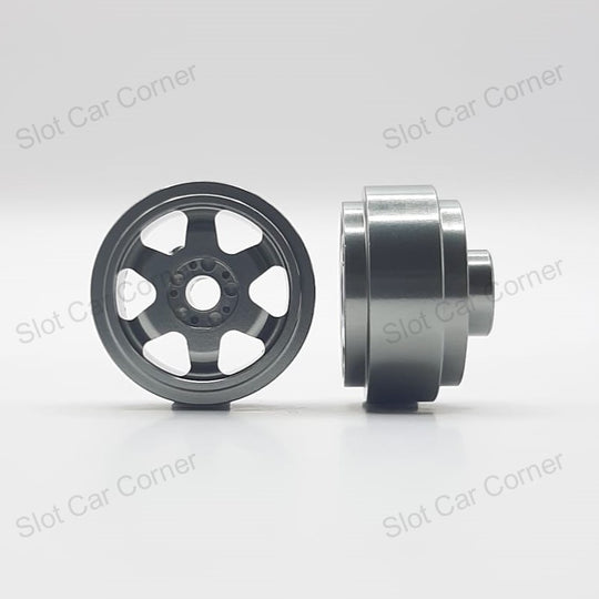 Staffs 196 Aluminum 6-Spoke 15.8 x 8.5mm Wheels, Grey