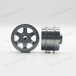 Staffs 204 15.8 x 10mm 6 Spoke Air Aluminum Wheels, Grey